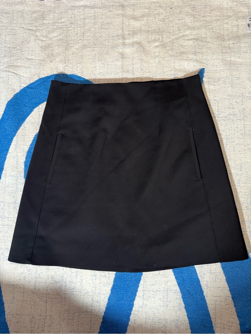 Zara Black A-Line Mini Skirt w/ Pockets